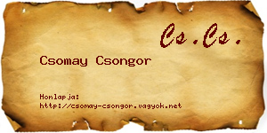 Csomay Csongor névjegykártya